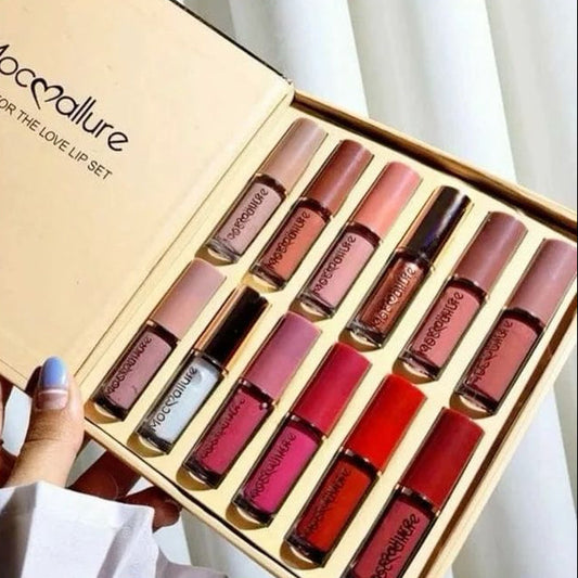 Mocallure High-Shine Lip Gloss Set – 12 Pieces